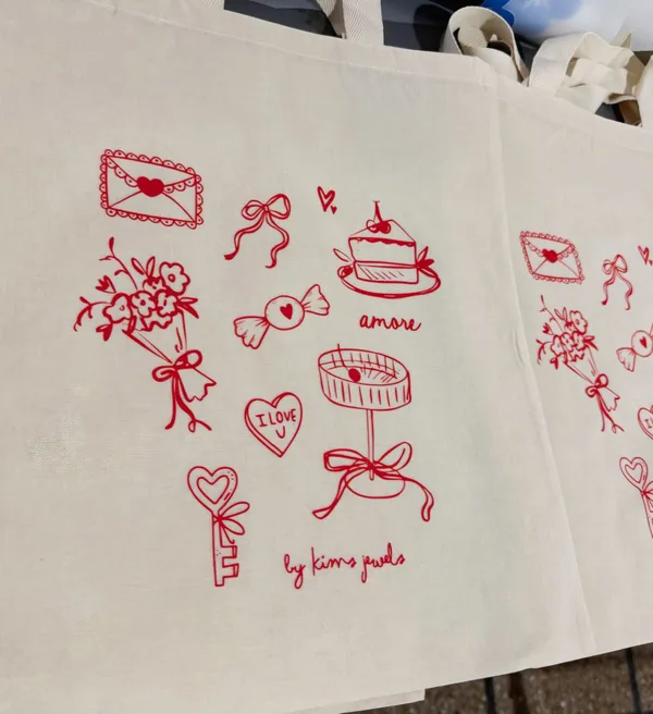Totebag de lienzo estampada con DTF textil